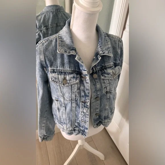 Free People Rumors Denim Jacket Sz S. - Picture 13 of 16
